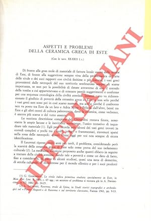 Seller image for Aspetti e problemi della ceramica greca di Este. for sale by Libreria Piani