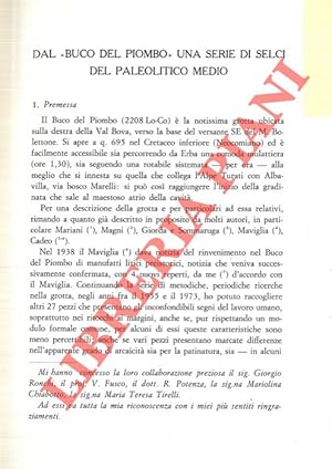 Seller image for Dal ?Buco del Piombo? una serie di selci del Paleolitico medio. for sale by Libreria Piani