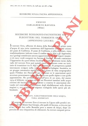 Ricerche ecologico-faunistiche sui Plecotteri del torrente Erro (Appennino ligure) .