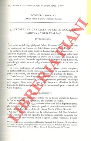 L'ittiofauna cretacea di Cinto Euganeo (Padova - Nord Italia) .