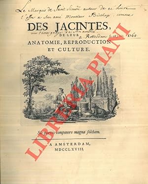 Des Jacintes, de leur anatomie, reproduction et culture.