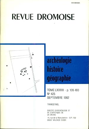 Image du vendeur pour Revue Dromoise . Archologie Histoire Gographie.Tome LXXXIII. No 425 mis en vente par dansmongarage