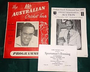 The Australian Cricket Tour Programme 1956 + Signed Graham Gooch Cricket Memorabilia Auction cata...