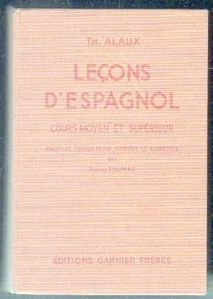 LECONS D ESPAGNOL. COURS MOYEN ET SUPÉRIEUR.