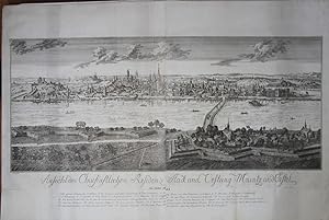 Mainz. "Ansicht der Churfürstlichen Residenz Stadt und Vestung Maintz und Castel im Jahr 1689". S...