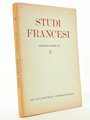 Studiti Francesi (rivista quadrimestrale dedicata alla cultura e civilta letteraria della Francia...