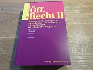 Seller image for TEXTO ff. Recht II: Bildungs- und Forschungsrecht, Raumplanungs- und Umweltr. for sale by suspiratio - online bcherstube