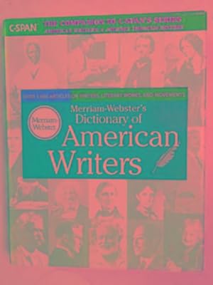 Seller image for Dictionary of American writers for sale by Cotswold Internet Books