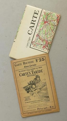 Image du vendeur pour Carte Taride Routiere No. 25 : Alsace-Lorraine mis en vente par Antikvariat Valentinska