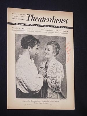 Theaterdienst. Informationsblätter für Bühne, Film und Musik. 3. Jahrgang, Heft 20, 17. Mai 1948