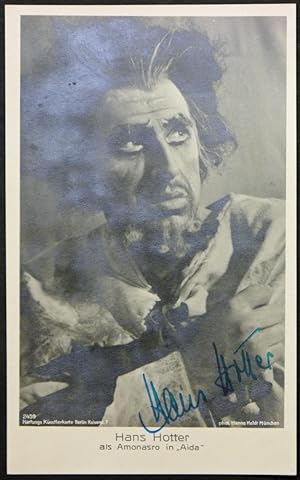 Immagine del venditore per Original-Fotografie (Foto Hanns Holdt, Mnchen). Mit eigenhndiger Signatur von Hans Hotter mit blauer Tinte auf Bildseite. venduto da Antiquariat Rainer Schlicht