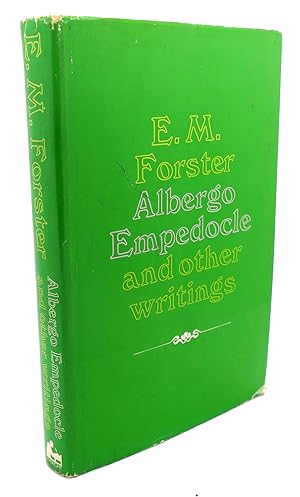 Imagen del vendedor de ALBERGO EMPEDOCLE AND OTHER WRITINGS a la venta por Rare Book Cellar