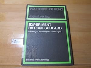 Bild des Verkufers fr Experiment Bildungsurlaub : Grundlagen, Erfahrungen, Erwartungen. hrsg. von Brunhild Krienke im Auftr. d. Arbeitsgemeinschaft Kath.-Sozialer Bildungswerke in d. Bundesrepublik Deutschland / Politische Bildung zum Verkauf von Antiquariat im Kaiserviertel | Wimbauer Buchversand