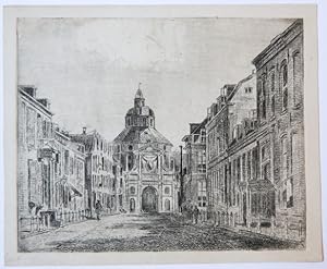 The Wittevrouwenpoort Utrecht The Netherlands, seen from the city, on foot a few passers-by on th...