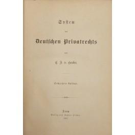 Bild des Verkufers fr System des deutschen privatrechts zum Verkauf von Libreria Antiquaria Giulio Cesare di Daniele Corradi