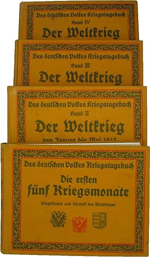 Des deutschen Volkes Kriegstagebuch (4 Bde.),