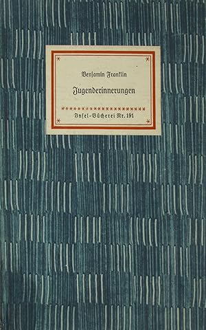Bild des Verkufers fr Jugenderinnerungen, zum Verkauf von Versandantiquariat Hbald