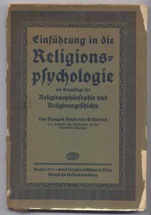 Bild des Verkufers fr Einfhrung in Die Religionspsychologie Als Grundlage Fr Religionsphilosophie Und Religionsgeschichte zum Verkauf von Cat's Cradle Books