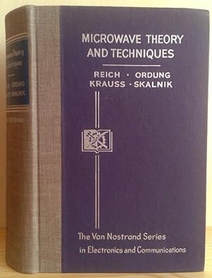 Seller image for Microwave theory and techniques. (Van Nostrand Series in Electronics and Communication) for sale by Nicoline Thieme