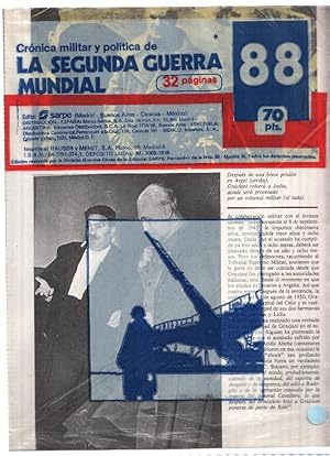 Fasciculo: Cronica Militar y Politica de LA SEGUNDA GUERRA MUNDIAL: Numero 088 (Sarpe 1978)