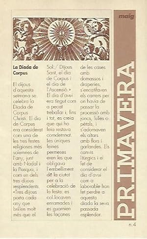 Seller image for LIBRITO 7003: La Diada del Corpus. Numero 4 for sale by El Boletin