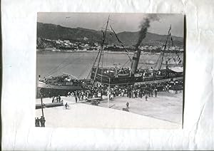 Seller image for Foto/Tarjeta: 1928. Vista del Port de Sant Feliu de Guixols (Girona) for sale by EL BOLETIN