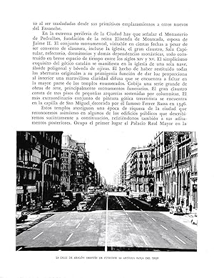 Bild des Verkufers fr LAMINA 6325: La calle de Aragon despues de cubrirse la zanja del tren zum Verkauf von EL BOLETIN