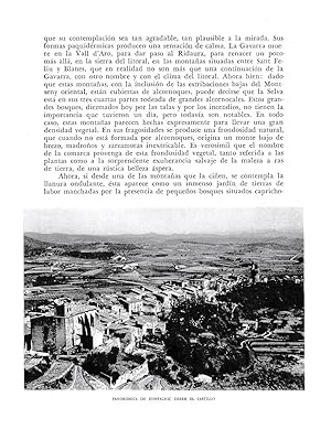 Bild des Verkufers fr LAMINA 6337: Panoramica de Hostalric desde el castillo zum Verkauf von EL BOLETIN