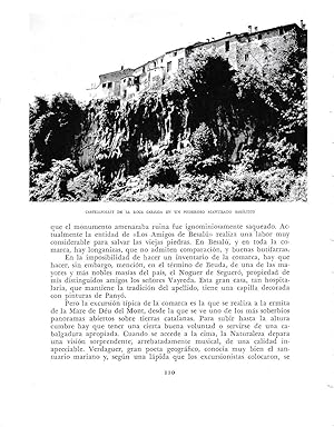 Bild des Verkufers fr LAMINA 6362: Castellfollit de la Roca sobre un acantilado zum Verkauf von EL BOLETIN