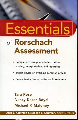 Immagine del venditore per Essentials of Rorschach Assessment - Complete coverage of administration, scoring, interpretation, and reporting - Expert advice on avoiding common pitfalls - Conveniently formatted for rapid reference venduto da Librairie Le Nord