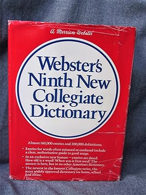 Imagen del vendedor de Webster's Ninth New Collegiate Dictionary a la venta por Past Pages