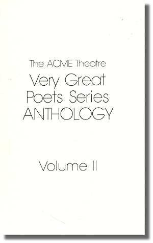 Imagen del vendedor de The Acme Theatre Very Great Poets Series Anthology Volume II a la venta por Kenneth Mallory Bookseller ABAA