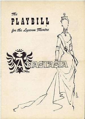 Playbill for "Anastasia" by Marcelle Maurette - starring Viveca Lindfors