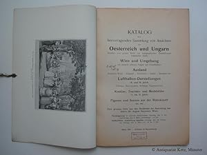 Katalog einer hervorragenden Sammlung von Ansichten aus Oesterreich, Ungarn, Wien u. Umgebung, De...