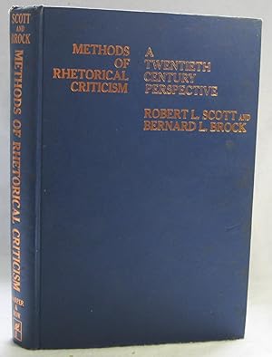 Imagen del vendedor de Methods of Rhetorical Criticism: A Twentieth Century Perspective a la venta por The BookChase