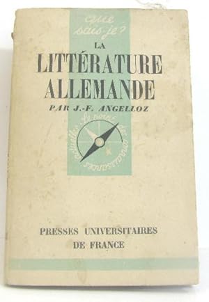 Seller image for La littrature allemande for sale by crealivres