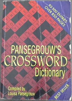 Imagen del vendedor de Pansegrouw's Crossword Dictionary a la venta por Chapter 1