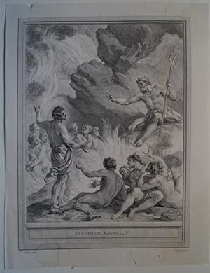 Immagine del venditore per Belphegor. Fable CCXLIV. Original Kupferstich von Jean-Baptiste Oudry zu den Fabeln von La Fontaine. Paris 1755. venduto da Treptower Buecherkabinett Inh. Schultz Volha