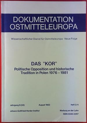 Image du vendeur pour Dokumentation Ostmitteleuropa. Das mis en vente par biblion2