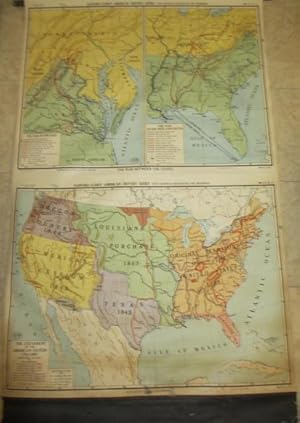 Seller image for THE EXPANSION OF THE AMERICAN NATION 1783-1860 And THE WAR BETWEEN THE STATES Sanford - Gordy American History Series With Europian Background and Beginnings. Maps S-G No. 15 and 16 for sale by Charles Parkhurst Rare Books, Inc. ABAA