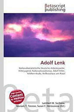 Bild des Verkufers fr Adolf Lenk zum Verkauf von AHA-BUCH