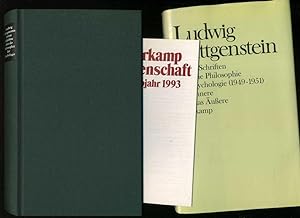 Letzte Schriften über die Philosophie der Psychologie: Das Innere und das Äußere 1949-1951. Herau...