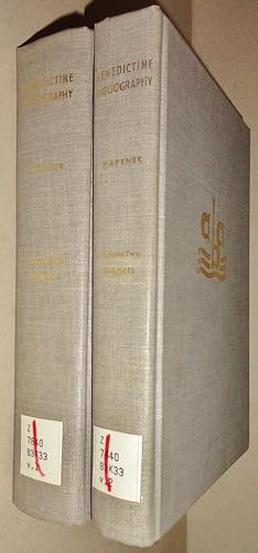 Seller image for A Benedictine Bibliography; an Author-Subject Union List [2 Volume Set] for sale by DogStar Books