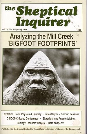 Seller image for The Skeptical Inquirer: Vol. 13, No. 3 ,Sprnig 1989 for sale by Dorley House Books, Inc.