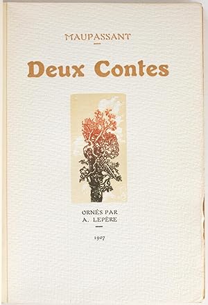 Deux contes. Le Vieux, La Ficelle. Quatre-vingt quatre petites compositions dessinées et gravées ...