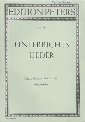 Sammlung berühmter Lieder für eine Singstimme mit Klavierbegleitung Ausgabe für mittlere Stimme (...