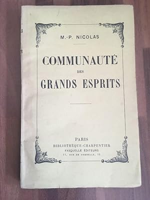 Seller image for Communaut des grands esprits for sale by Librairie des Possibles