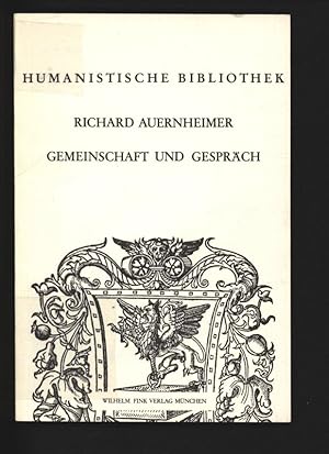 Seller image for Gemeinschaft und Gesprch. Stefano Guazzos Begriff der "conservatione civile". for sale by Antiquariat Bookfarm
