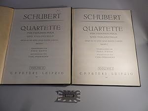 Schubert - Opus 29, 125 und Opus posth. d moll : Quartette für 2 Violinen, Viola und Violoncello ...
