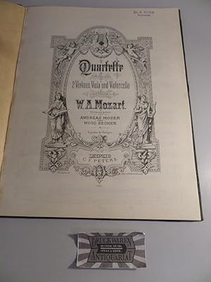 Mozart : Quartette für 2 Violinen, Viola und Violoncello - Violino I. Edition Peters 6686.